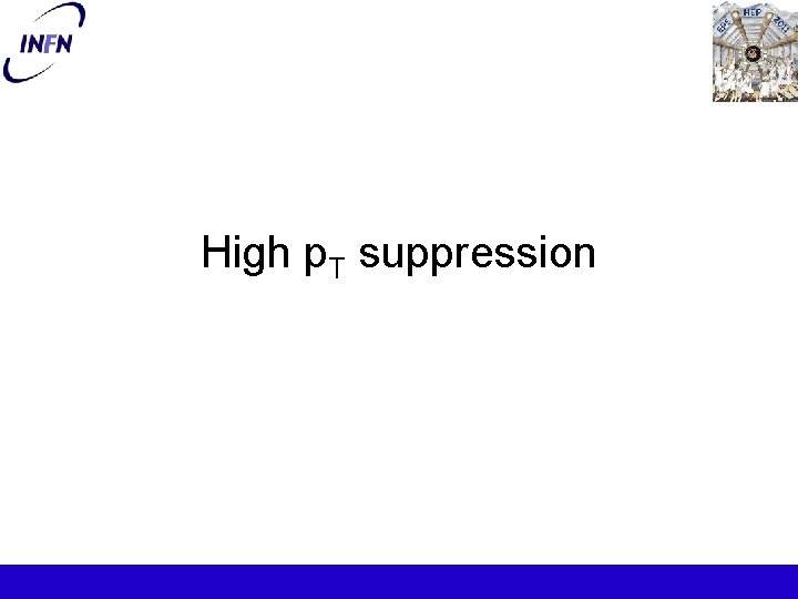 High p. T suppression 