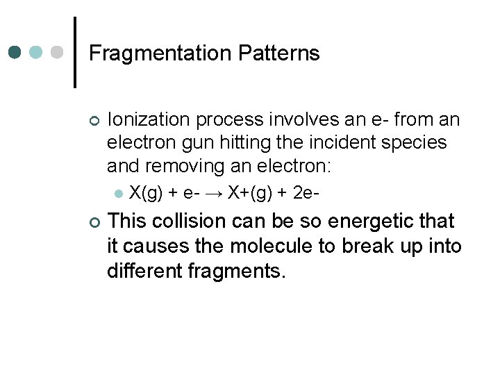 Analytical Chemistry Option A Part 1 Mass Spectrometry
