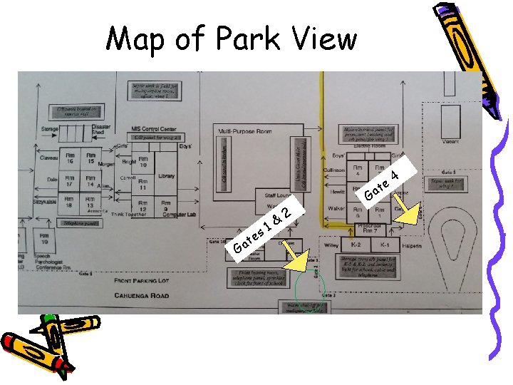 Map of Park View e at G s e at 1& 2 G 4