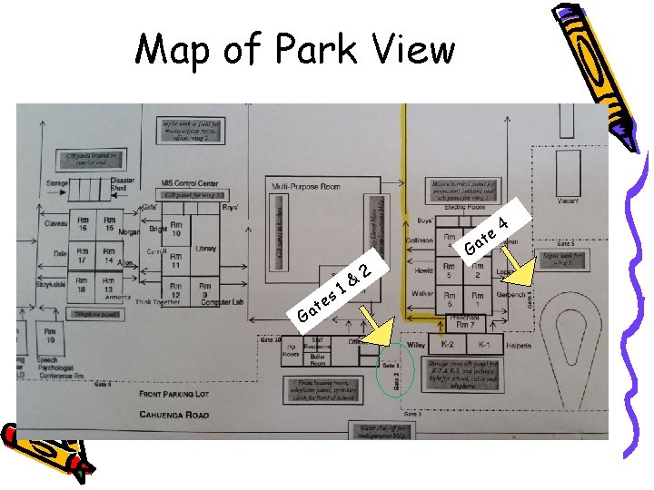 Map of Park View e at G s e at 1& 2 G 4