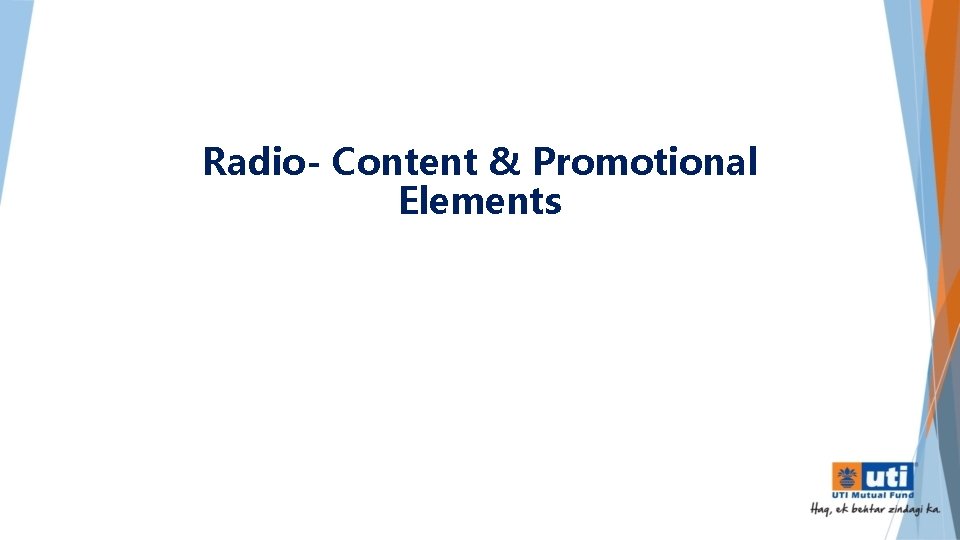 Radio- Content & Promotional Elements 