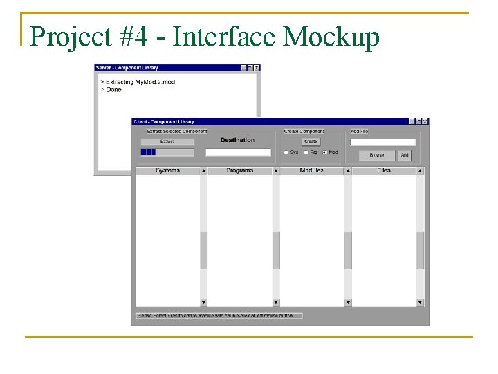 Project #4 - Interface Mockup 