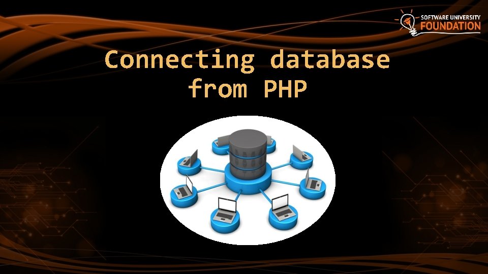 Connecting database from PHP 