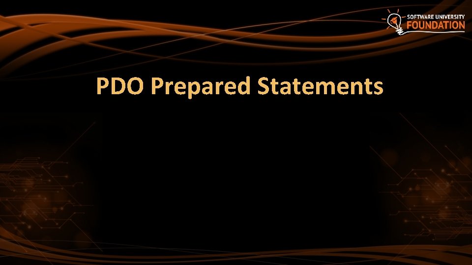 PDO Prepared Statements 