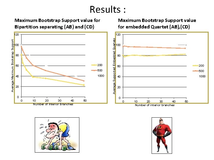 Results : Maximum Bootstrap Support value for Bipartition separating (AB) and (CD) Maximum Bootstrap Results : Maximum Bootstrap Support value for Bipartition separating (AB) and (CD) Maximum Bootstrap
