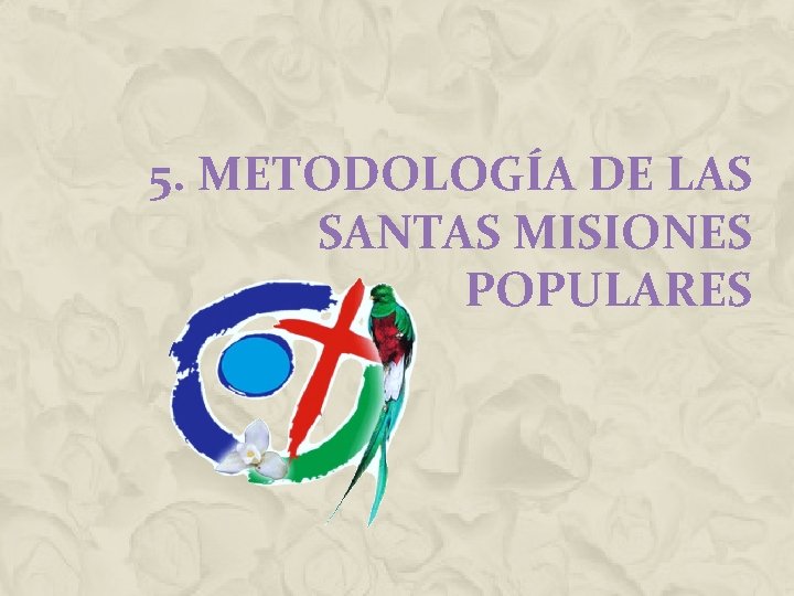 5. METODOLOGÍA DE LAS SANTAS MISIONES POPULARES 