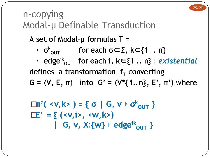 Modal Definable Graph Transduction Kazuhiro Inaba National Institute