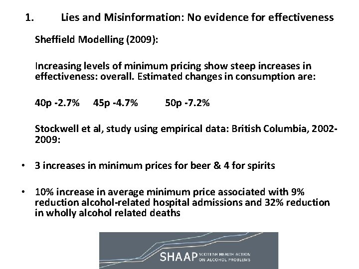 1. Lies and Misinformation: No evidence for effectiveness Sheffield Modelling (2009): Increasing levels of 1. Lies and Misinformation: No evidence for effectiveness Sheffield Modelling (2009): Increasing levels of