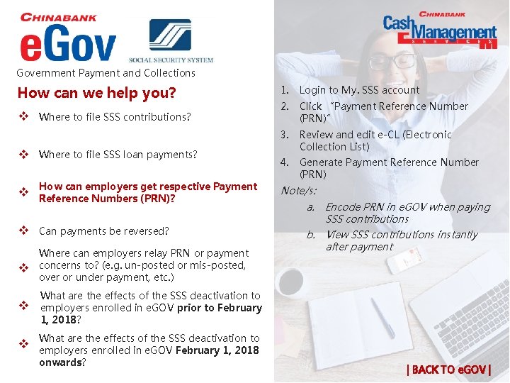 Government Payment and Collections How can we help you? v x. Where to file