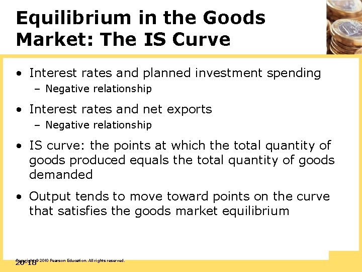 Equilibrium in the Goods Market: The IS Curve • Interest rates and planned investment