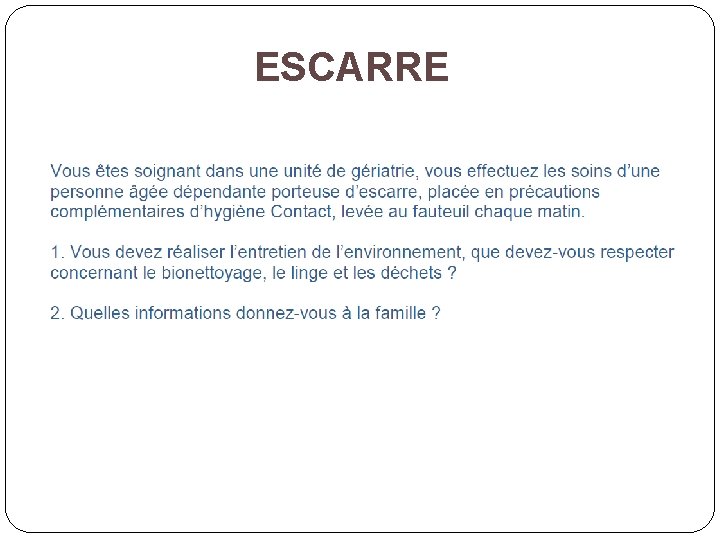 ESCARRE ESCARRE