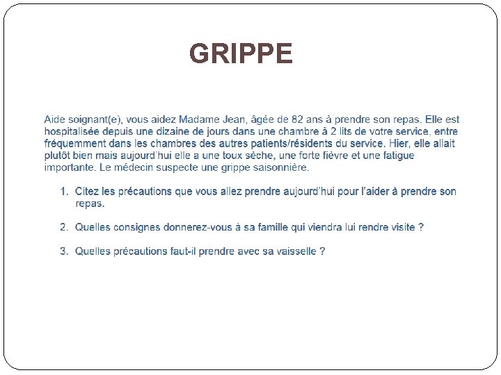 GRIPPE GRIPPE
