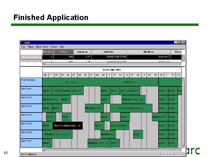 Finished Application 65 Finished Application 65