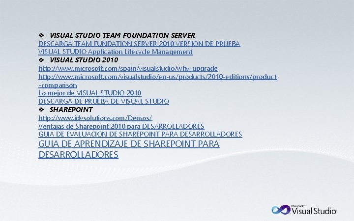 v VISUAL STUDIO TEAM FOUNDATION SERVER DESCARGA TEAM FUNDATION SERVER 2010 VERSION DE PRUEBA