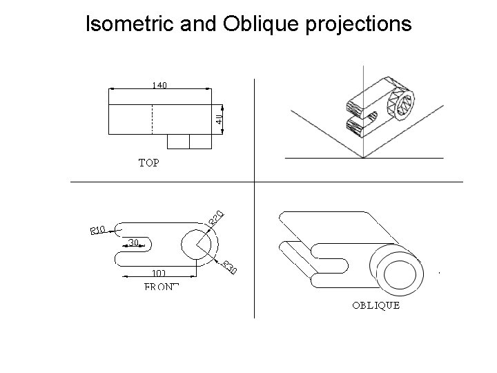 Isometric and Oblique projections 