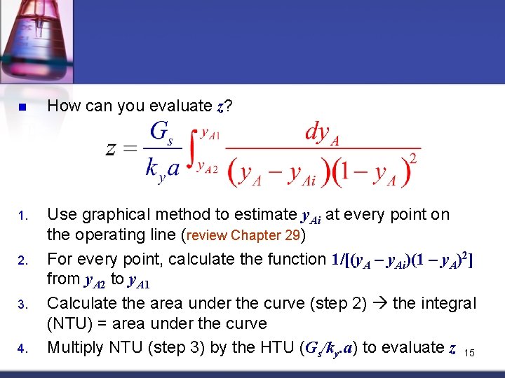 n How can you evaluate z? 1. Use graphical method to estimate y. Ai n How can you evaluate z? 1. Use graphical method to estimate y. Ai