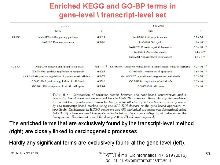Enriched KEGG and GO-BP terms in gene-level transcript-level set The enriched terms that Enriched KEGG and GO-BP terms in gene-level transcript-level set The enriched terms that