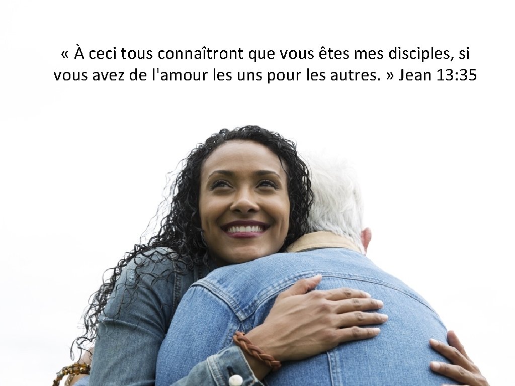  « À ceci tous connaîtront que vous êtes mes disciples, si vous avez