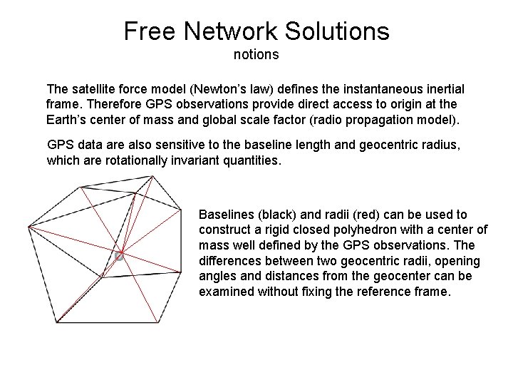 Free Network Solutions notions The satellite force model (Newton’s law) defines the instantaneous inertial