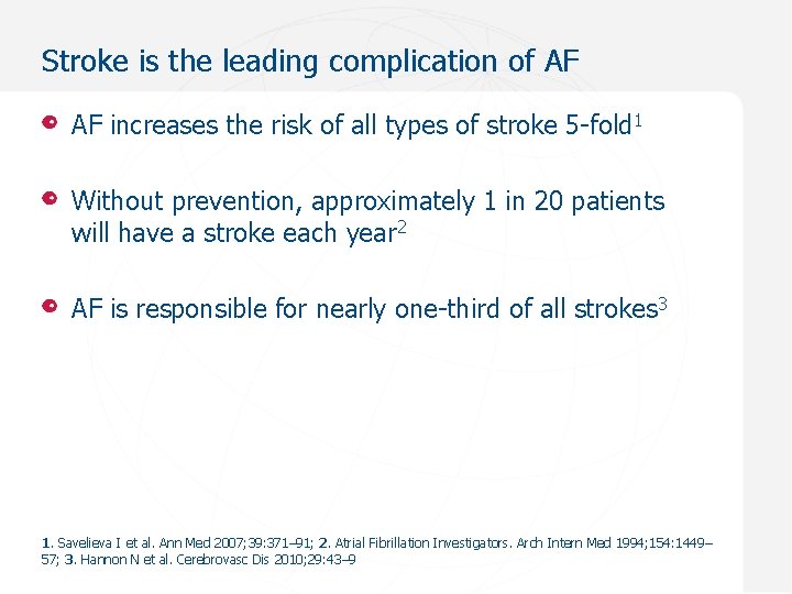 Stroke is the leading complication of AF AF increases the risk of all types