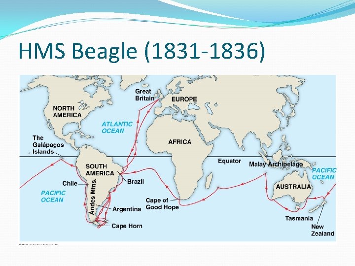HMS Beagle (1831 -1836) 