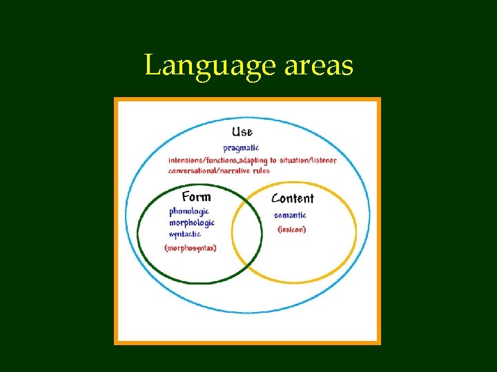 Language areas 