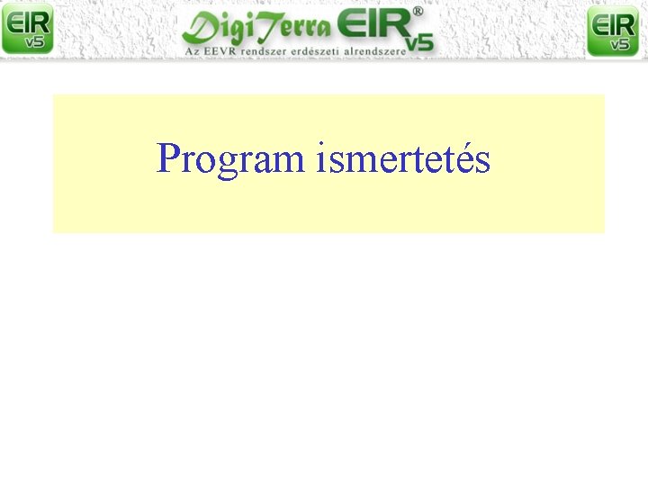 Program ismertetés 