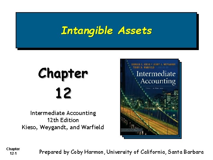 Intangible Assets Chapter 12 Intermediate Accounting 12 th Edition Kieso, Weygandt, and Warfield Chapter