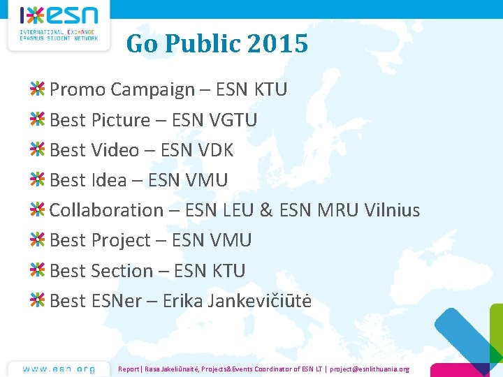 Go Public 2015 Promo Campaign – ESN KTU Best Picture – ESN VGTU Best