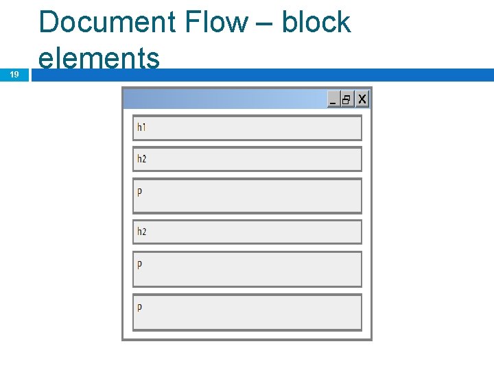 19 Document Flow – block elements 