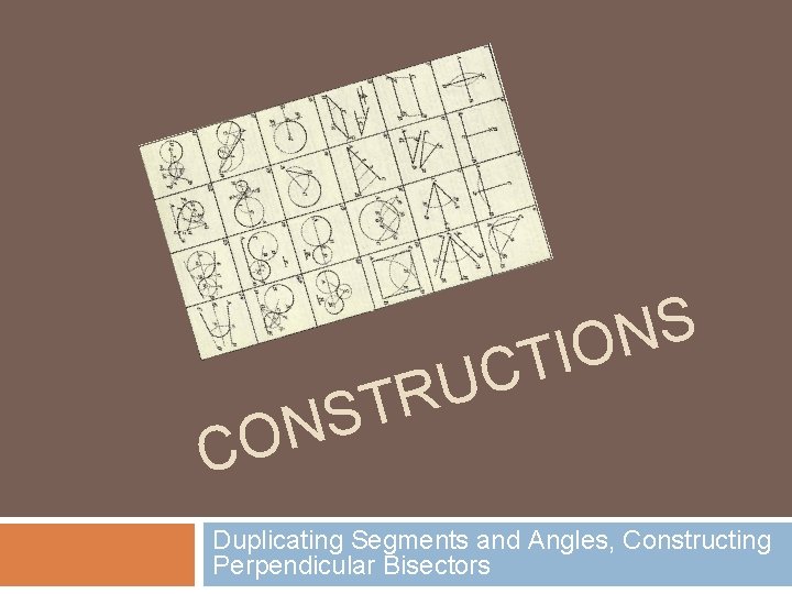 S N CO S N O I T C U TR Duplicating Segments and