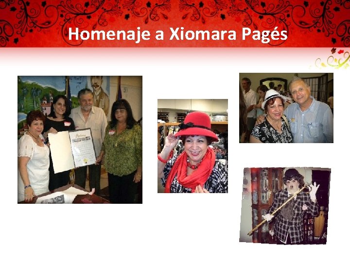 Homenaje a Xiomara Pagés 