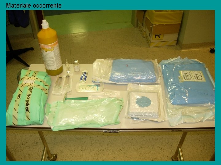 Materiale occorrente 