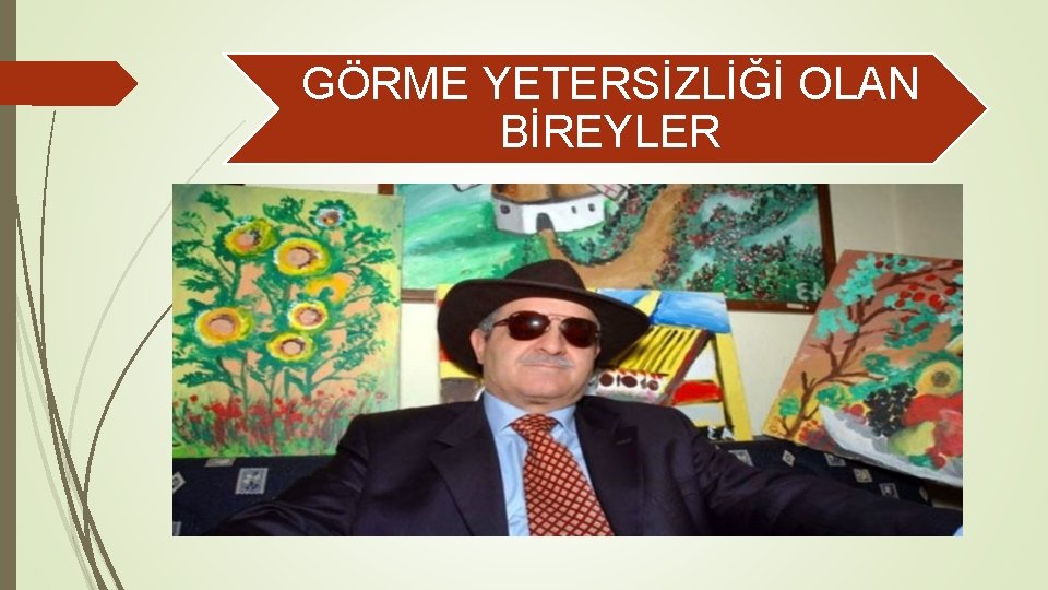 GÖRME YETERSİZLİĞİ OLAN BİREYLER 