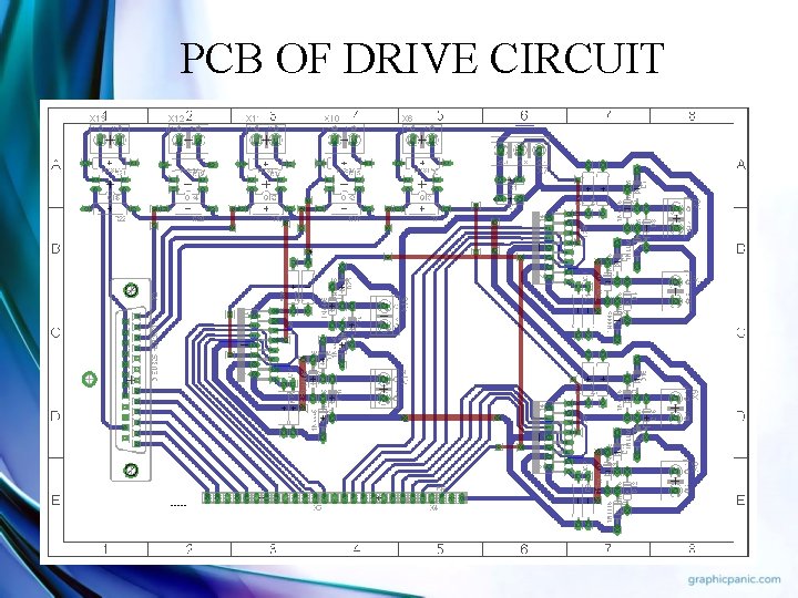 PCB OF DRIVE CIRCUIT 