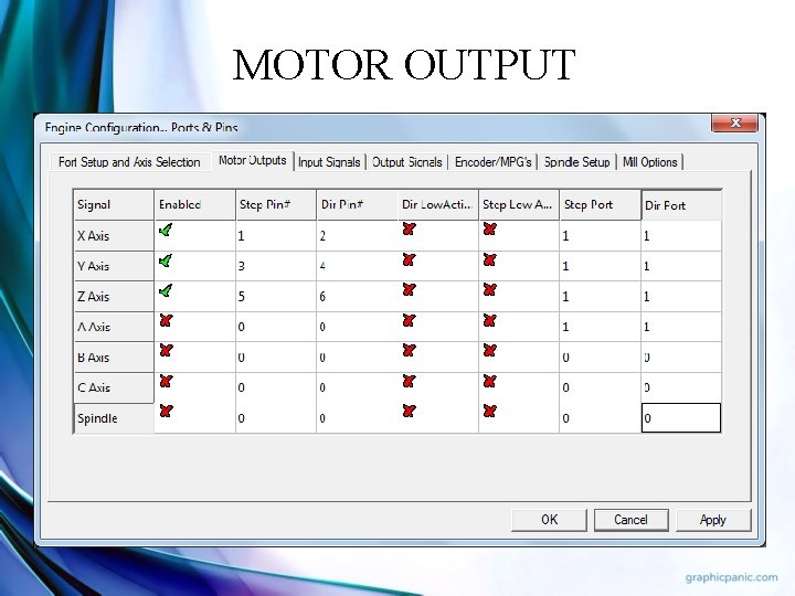 MOTOR OUTPUT 