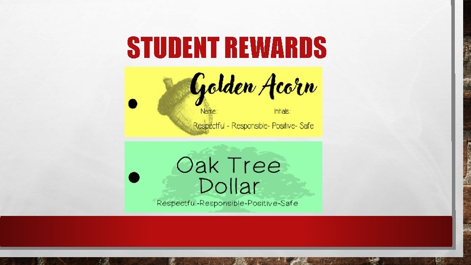 STUDENT REWARDS 