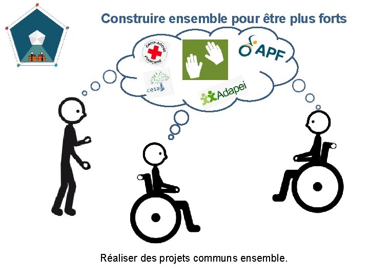 Construire ensemble pour être plus forts Réaliser des projets communs ensemble. 