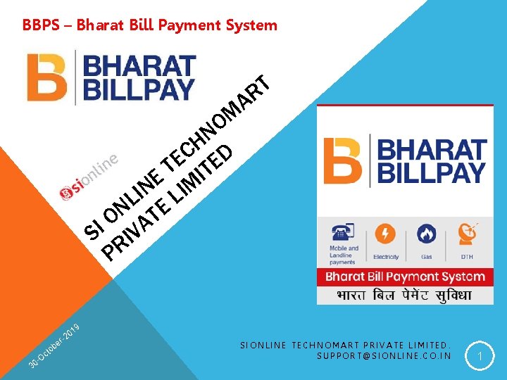 BBPS – Bharat Bill Payment System T R A M O N H C