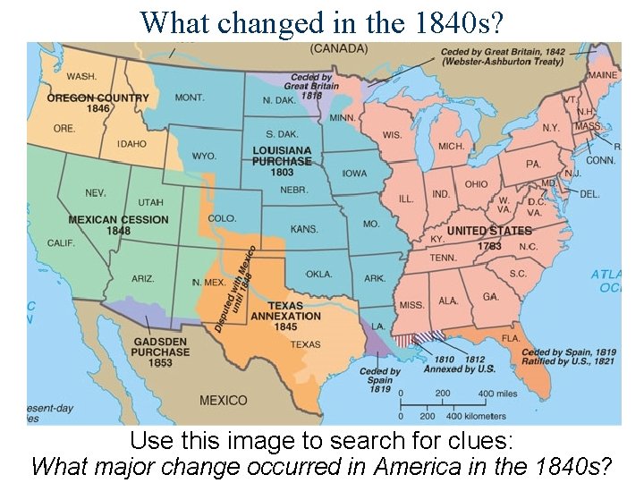 What changed in the 1840 s? Use this image to search for clues: What