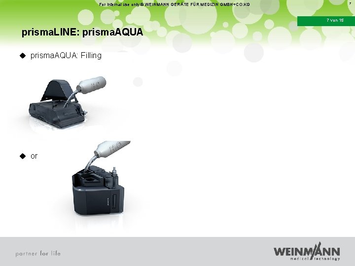 7 For internal use only © WEINMANN GERÄTE FÜR MEDIZIN GMBH+CO. KG 7 von