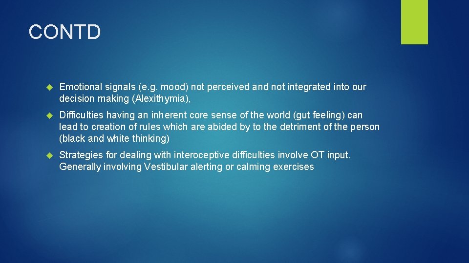 CONTD Emotional signals (e. g. mood) not perceived and not integrated into our decision