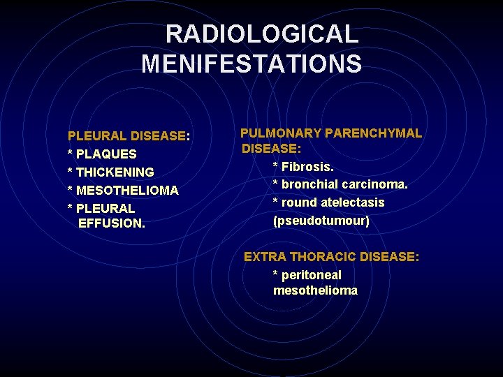 mesothelioma in a dog