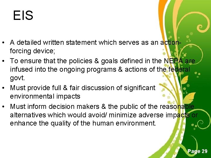 ENVIRONMENTAL IMPACT ASSESSMENT PAT 3533 SEM II 2017