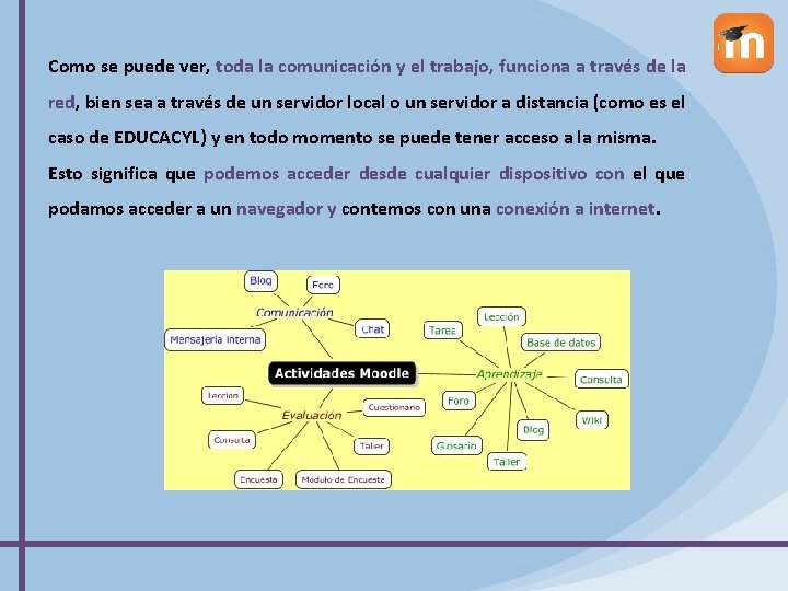 Como se puede ver, toda la comunicación y el trabajo, funciona a través de