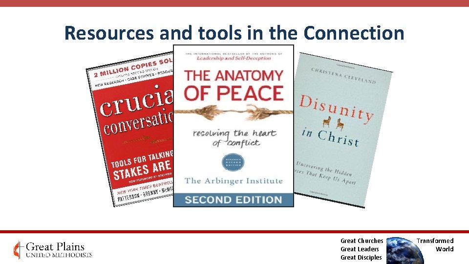 Resources and tools in the Connection Great Churches Great Leaders Great Disciples Transformed World Resources and tools in the Connection Great Churches Great Leaders Great Disciples Transformed World