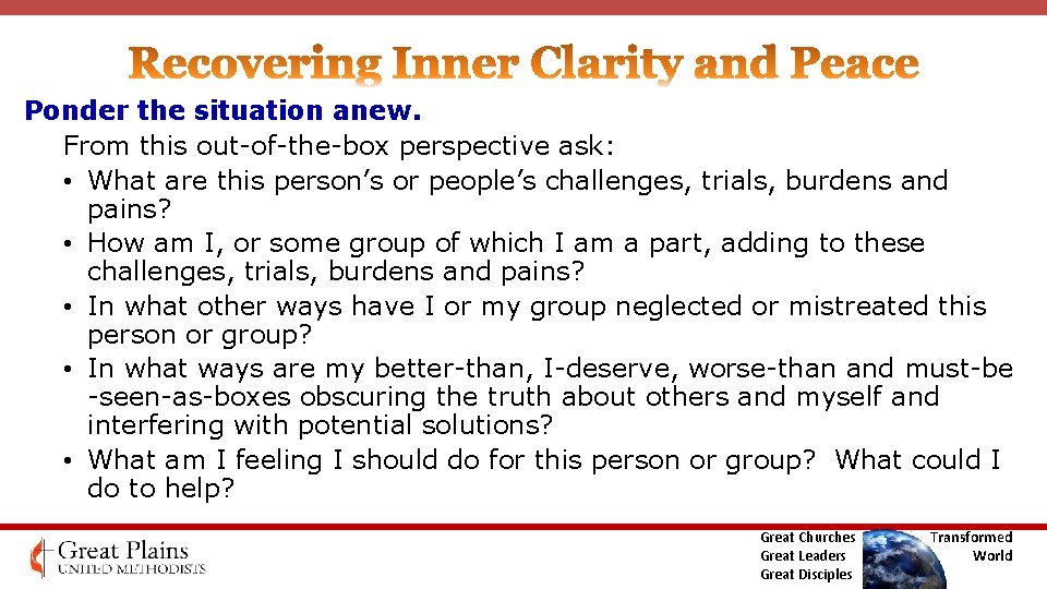 Ponder the situation anew. From this out-of-the-box perspective ask: • What are this person’s Ponder the situation anew. From this out-of-the-box perspective ask: • What are this person’s