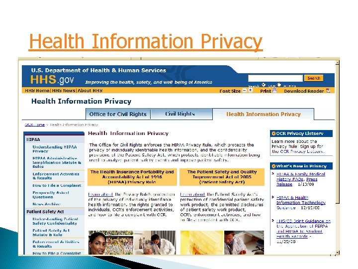 Health Information Privacy 