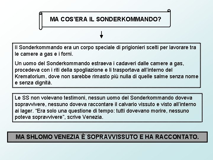 MA COS’ERA IL SONDERKOMMANDO? Il Sonderkommando era un corpo speciale di prigionieri scelti per MA COS’ERA IL SONDERKOMMANDO? Il Sonderkommando era un corpo speciale di prigionieri scelti per