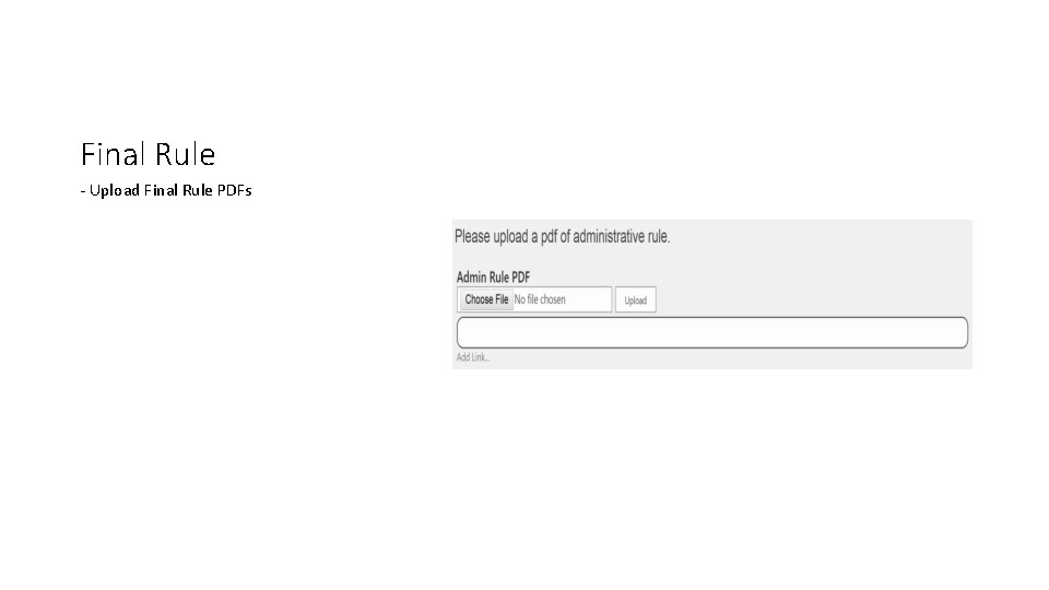 Final Rule - Upload Final Rule PDFs Final Rule - Upload Final Rule PDFs